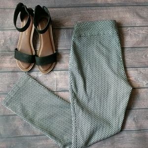 Cato | Black and White Zig Zag Pants